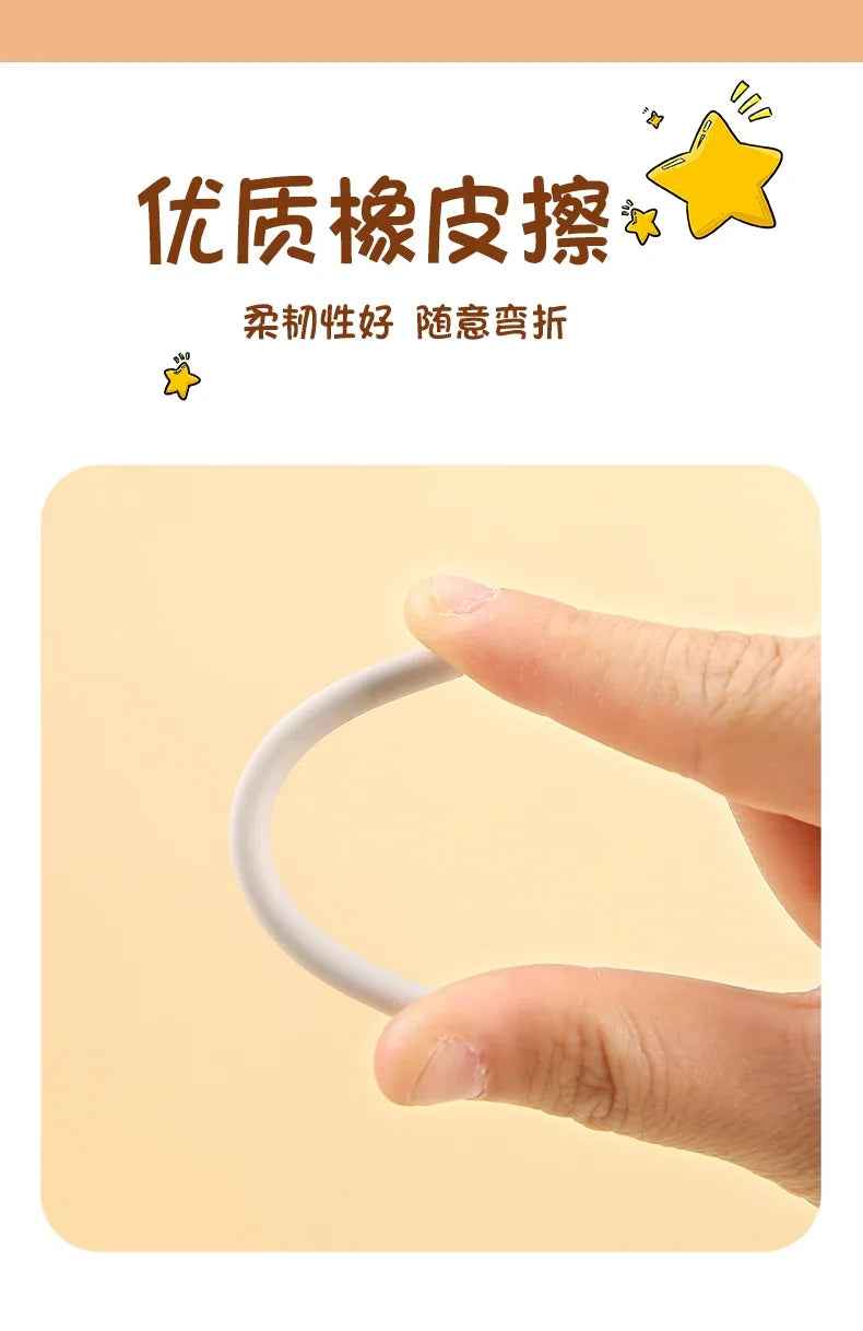 Retractable Pencil Eraser Pen Supplies - ThiGui