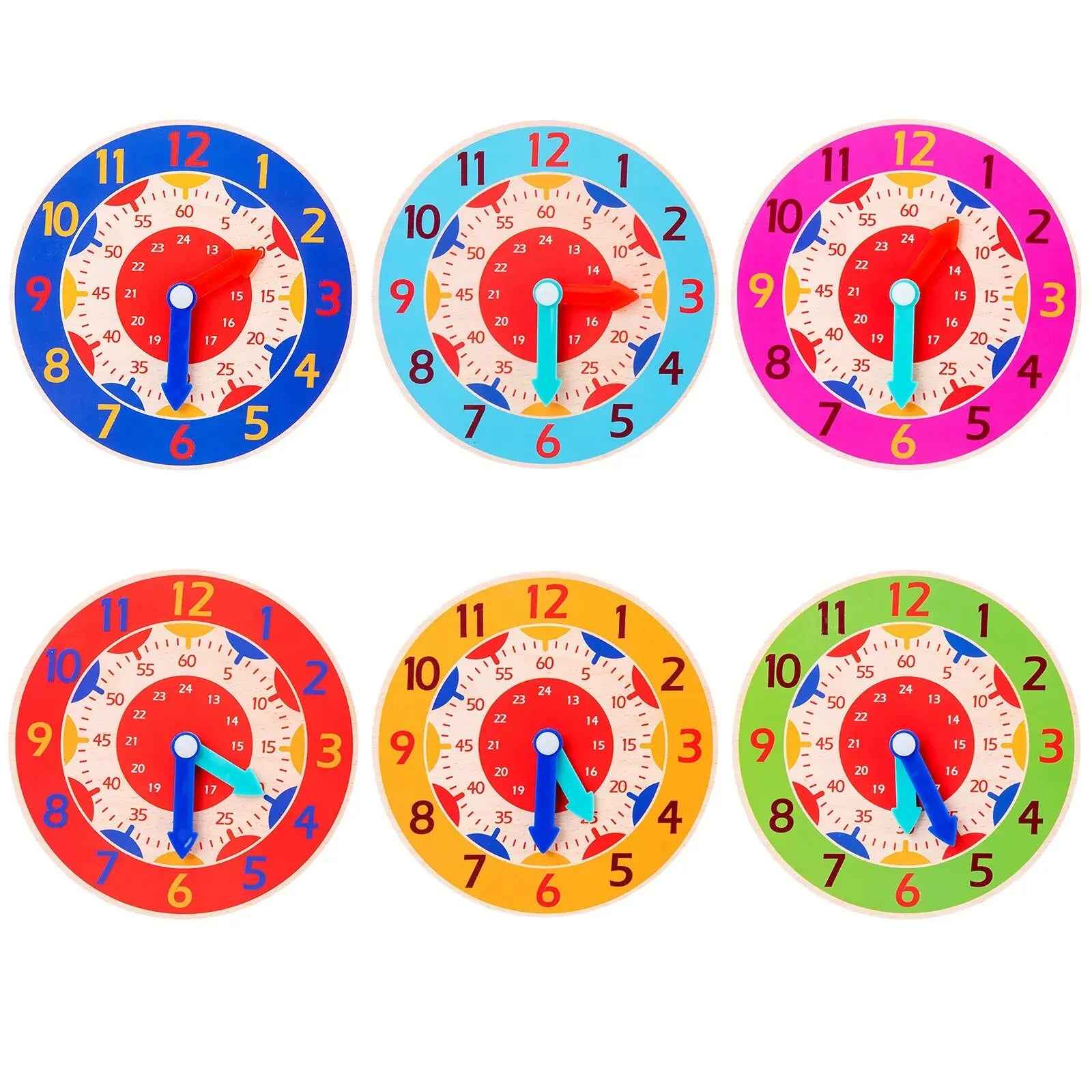 🐸Clever Little Clocks: The Wooden Time-Teaching Toy Every Mum Will Love! - ThiGui