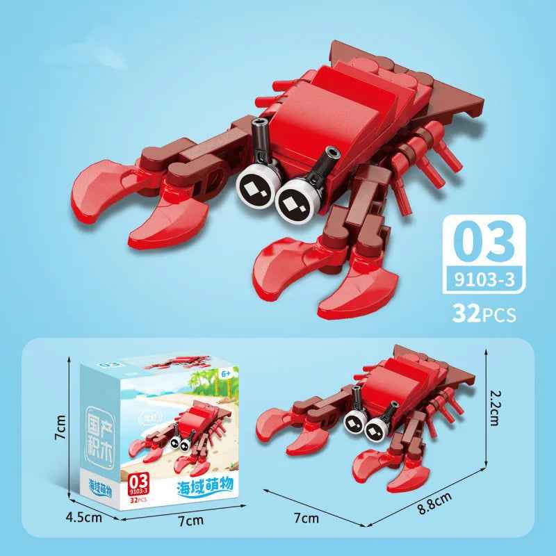 🕷️ Snap Together a Wild World – Insect & Animal Block Creatures for Kids & Collectors! 🐜🦂 - ThiGui