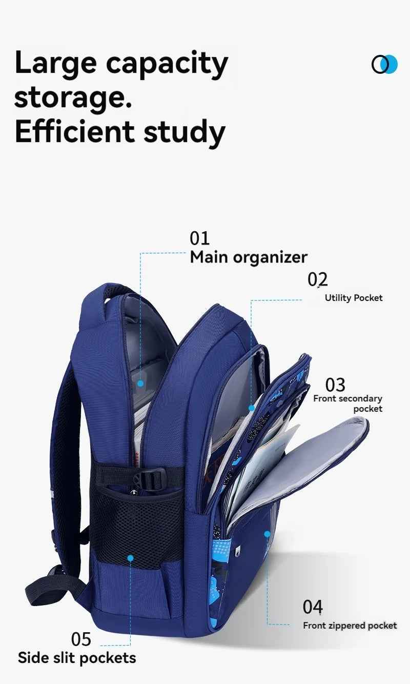 🎒 Perfect School Backpack for Boys Aged 6–12 – Comfy, Spacious & Super Cool! 🏫✨ - ThiGui