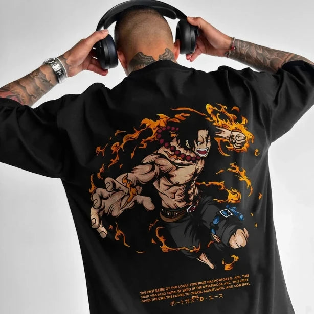 One Piece Classic Anime Tee 🏴‍☠️🔥 Summer Crew Neck T-Shirt - ThiGui