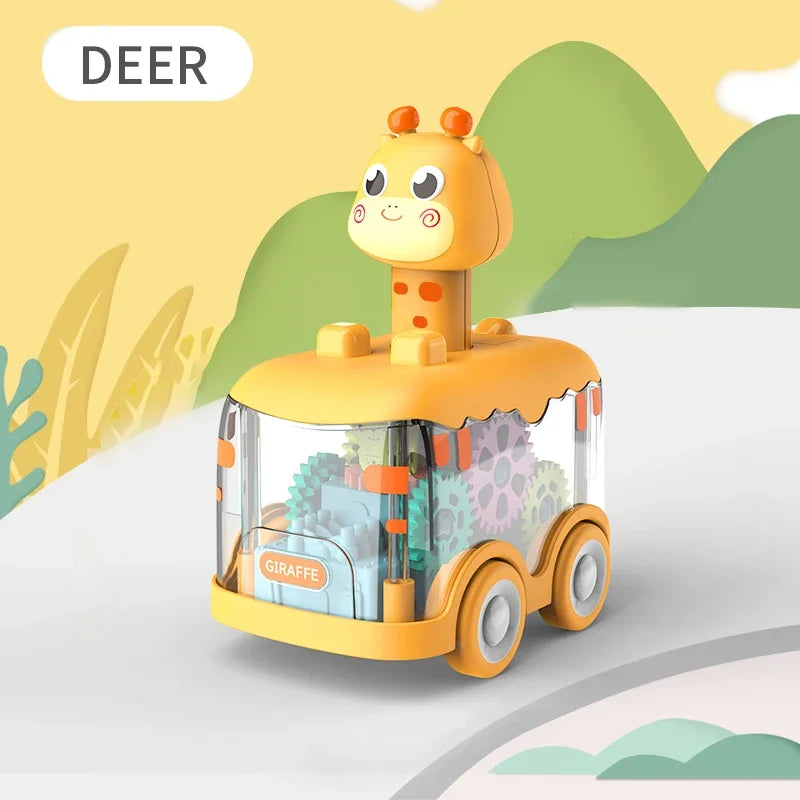 🚗🧩 Press & Go Gear Cars – Fun-Powered Motion with Animal Puzzle Magic! 🦁💨 - ThiGui