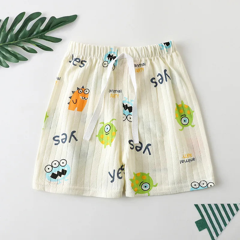 ☀️ Pure Cotton Summer Shorts – Comfy Coolness for Active Boys! 🩳🌈 - ThiGui