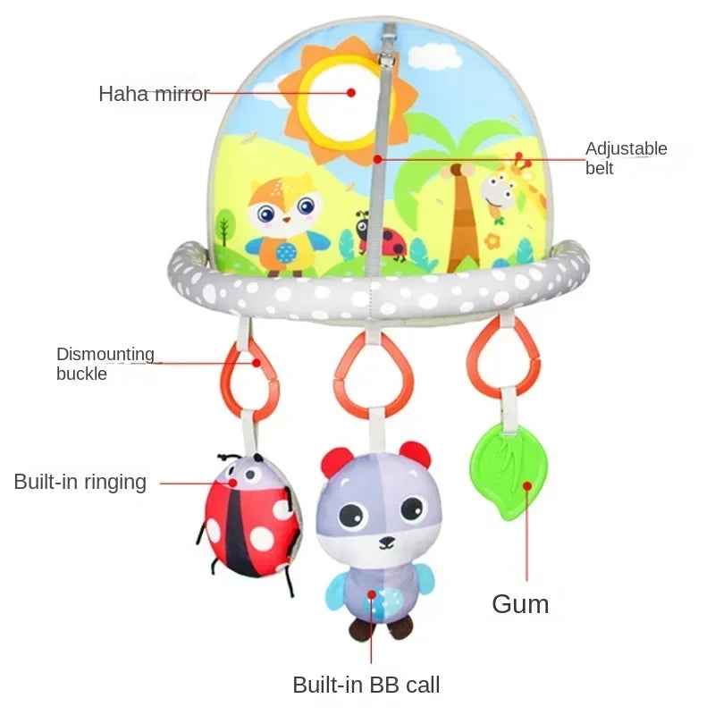 🍼 Car Seat Activity Toy – Kick, Grab & Explore on the Go! 🚗🎠 - ThiGui