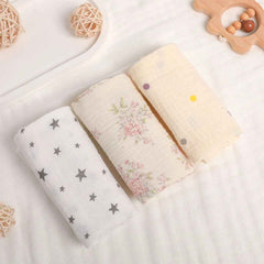 🌸 Gentle Touch! 🍼 Ultra-Soft Baby Gauze Towels – Perfect for Face, Hands & All-Day Snuggles 💕 - ThiGui
