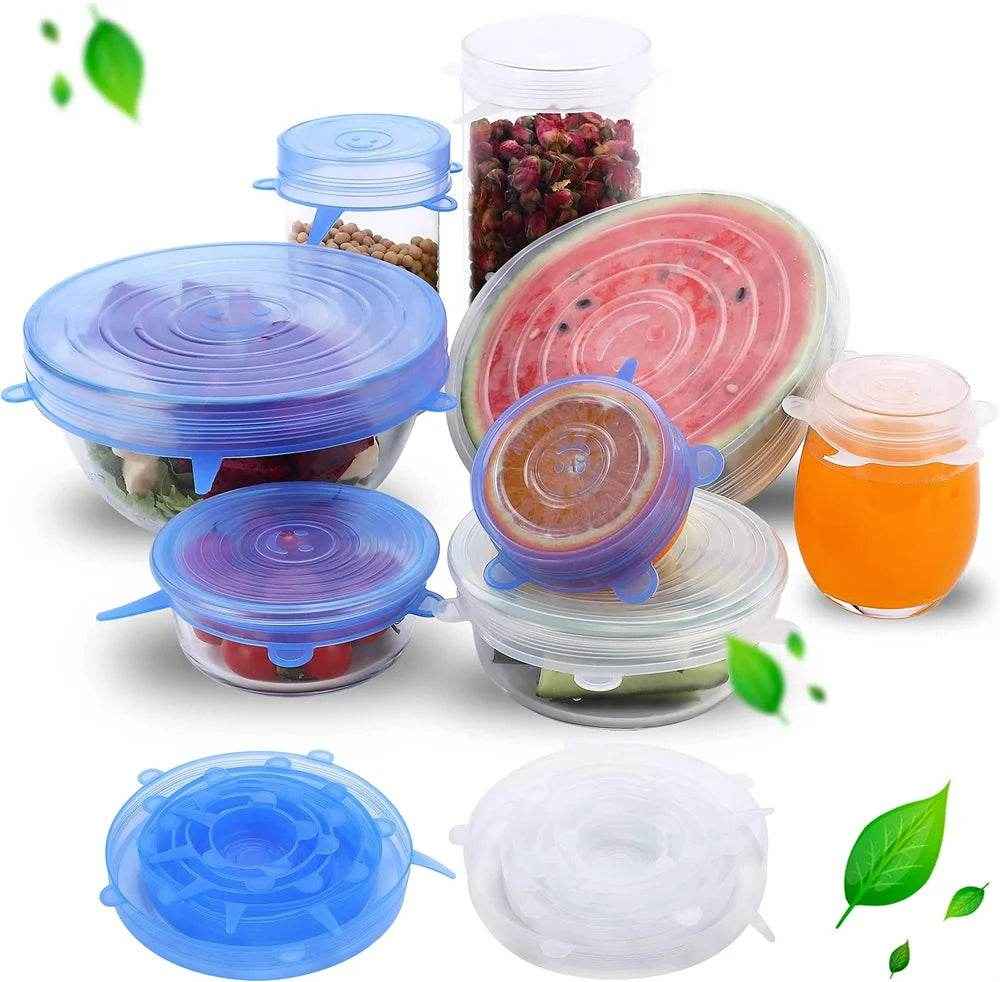 🥣Stretchy Magic Lids – Say Bye-Bye to Plastic Wrap!- - ThiGui