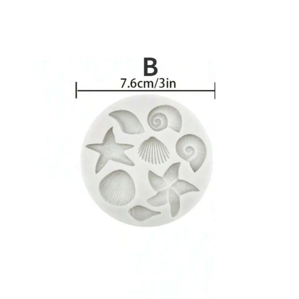 🐚 Bake Like a Beachy Dream – Silicone Shell & Conch Mould Set for Sweet Creativity! 🧁🌊 - ThiGui