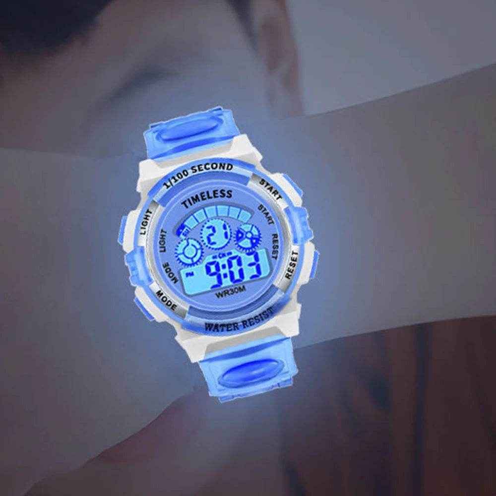 🕒Fun, Colourful & Tough! Kids’ Luminous Watch – Waterproof & Packed With Features ⌚🌈 - ThiGui