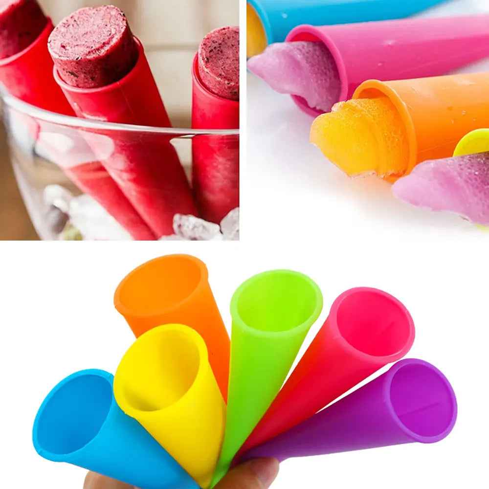 🍦Fun & Easy Summer Treats: Reusable Silicone Popsicle Molds for Kids - ThiGui