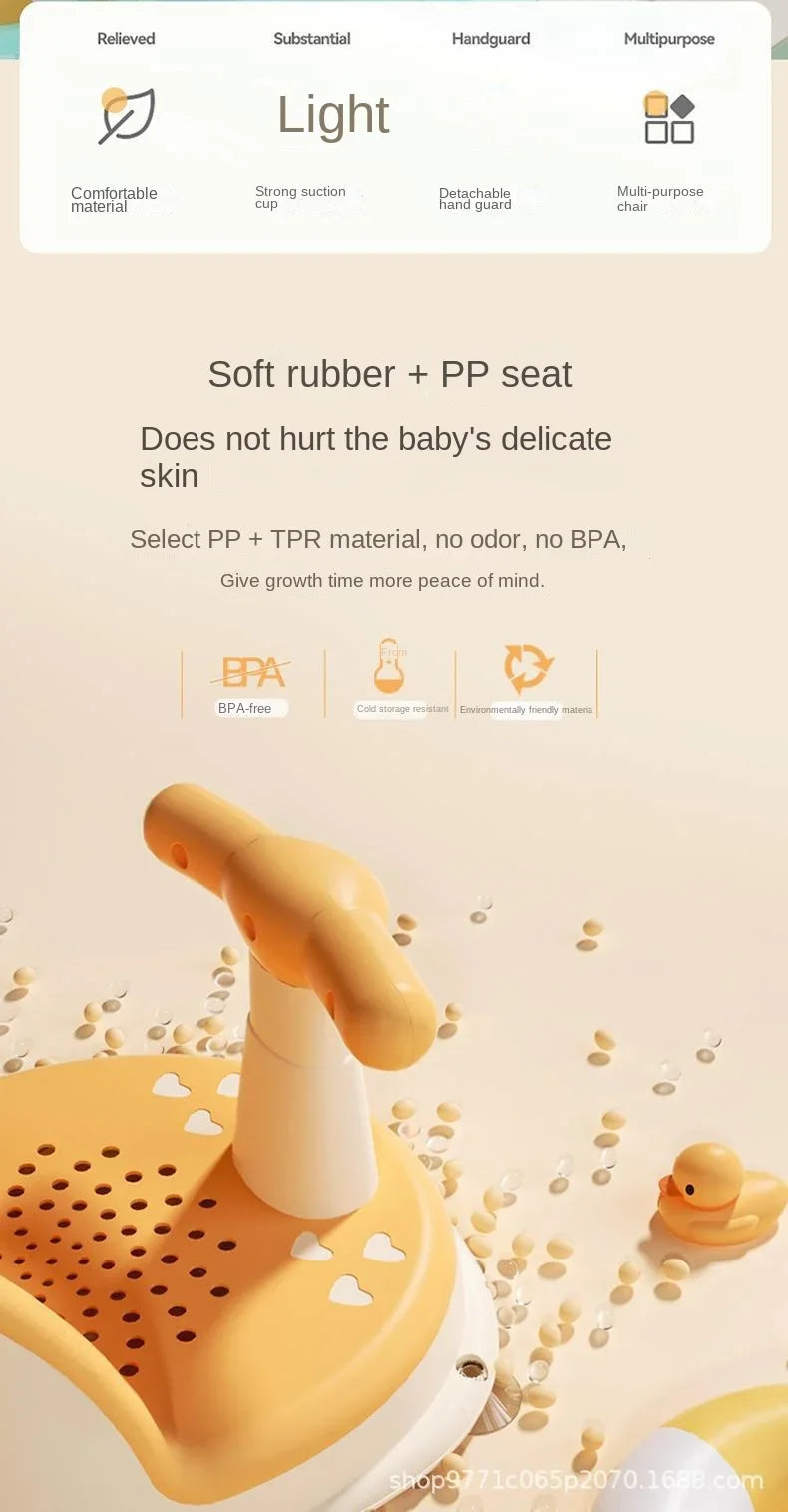 🚿Comfy Baby Shower Seat – Safe, Foldable & Perfect for Little Wigglers! 👶 - ThiGui