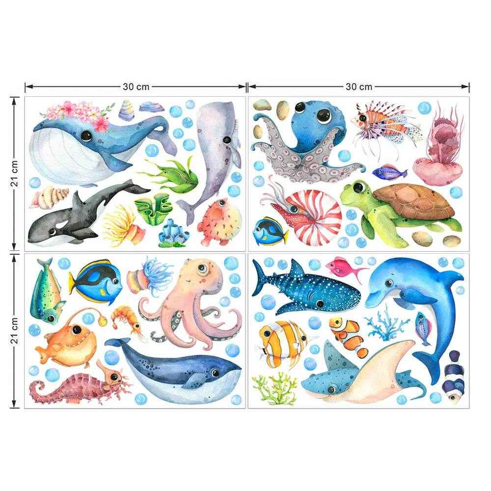 🐠 Under-the-Sea Wonder – Marine Life Wall Stickers to Transform Any Room into an Ocean Adventure! - ThiGui