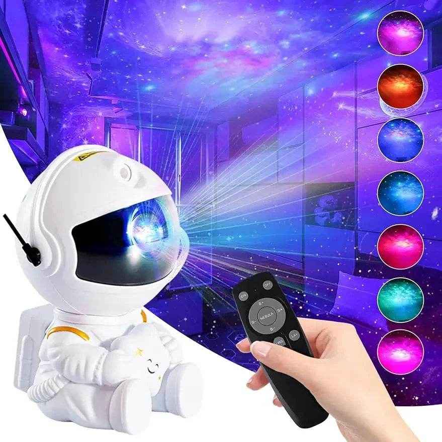 🚀Astronaut Galaxy Night Light Projector for Boys Who Love Stars Rockets and Sleepy Magic - ThiGui