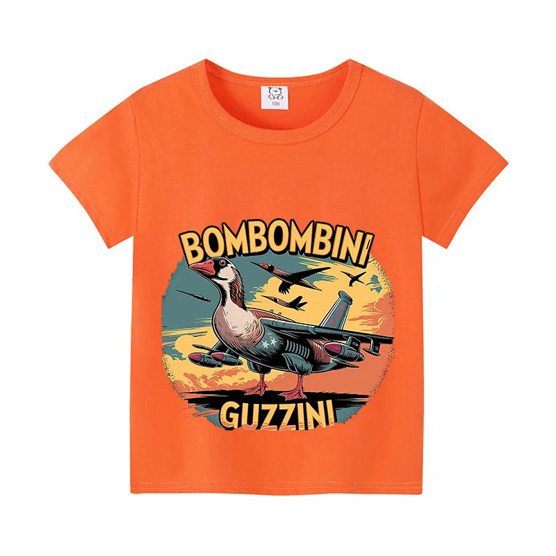 Tung Tung Shark Kids Tee 🦈😄 100% Cotton Brainrot Fun - ThiGui