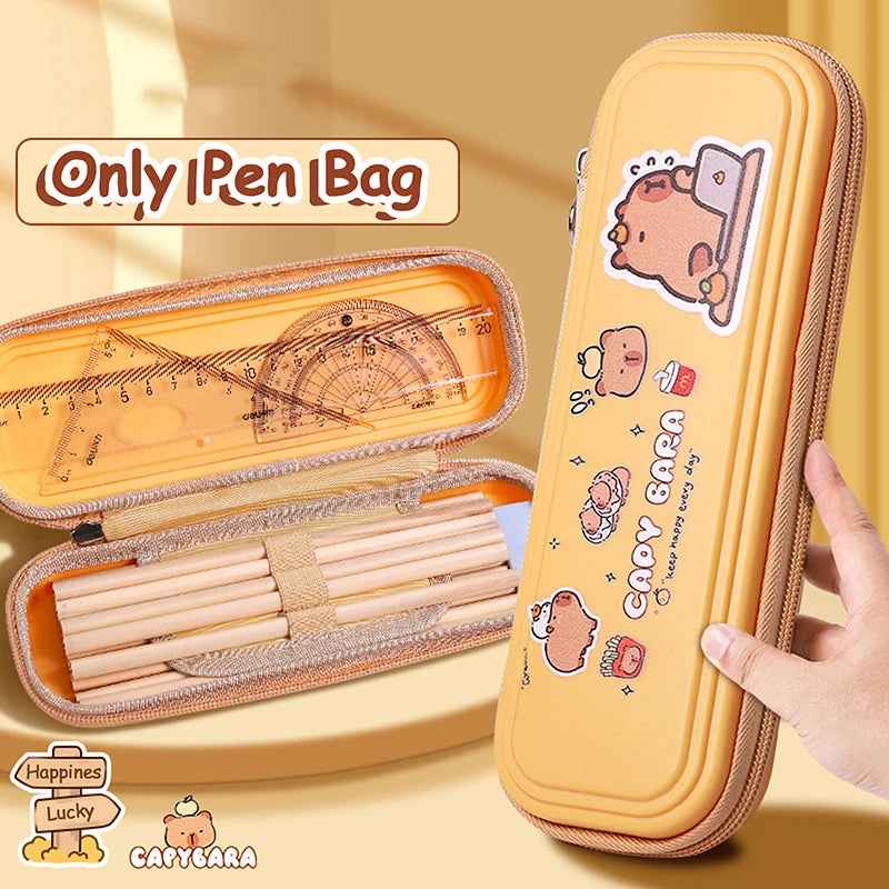 ✂️ Capybara Power Case – 3D Hard Shell Pencil Box That’s Tough, Cute & School-Proof - ThiGui