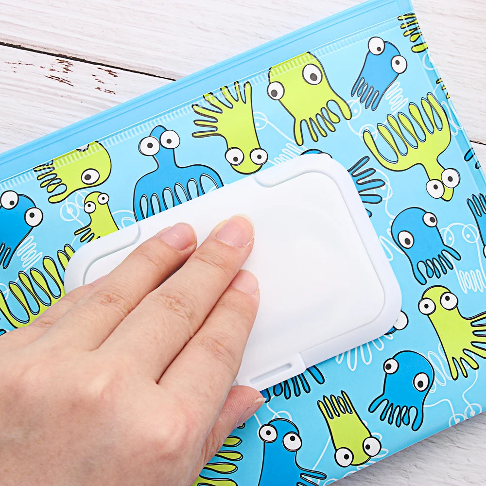 🧷 Smart Wet Wipes Bag – Snap, Strap & Go! Perfect for Mum Life on the Move! 💖🍼 - ThiGui