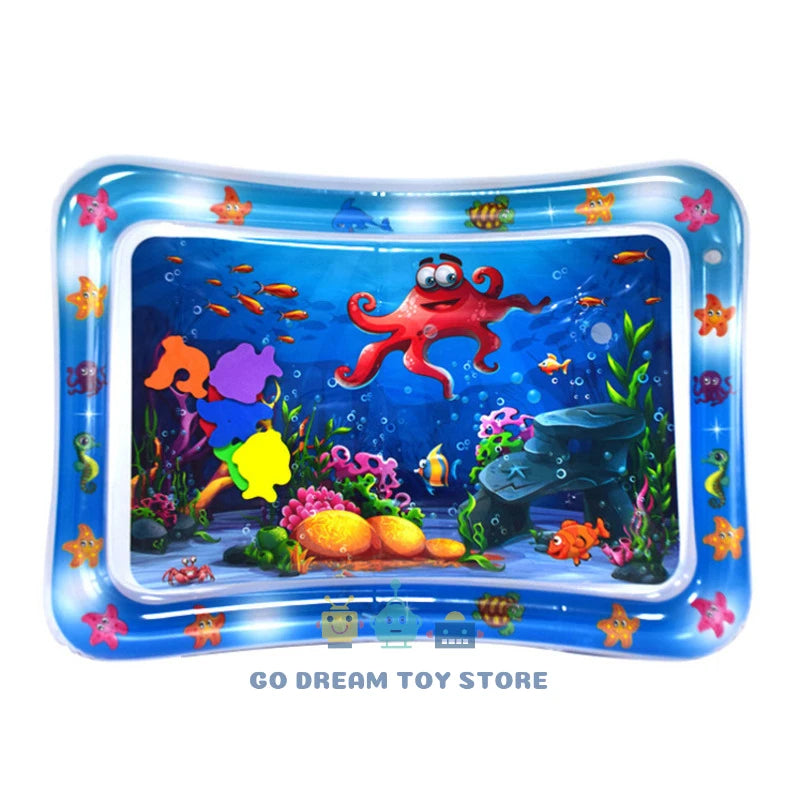 💧 Baby Water Play Mat – Inflatable Tummy Time Fun for Little Explorers! 🐢🌞 - ThiGui