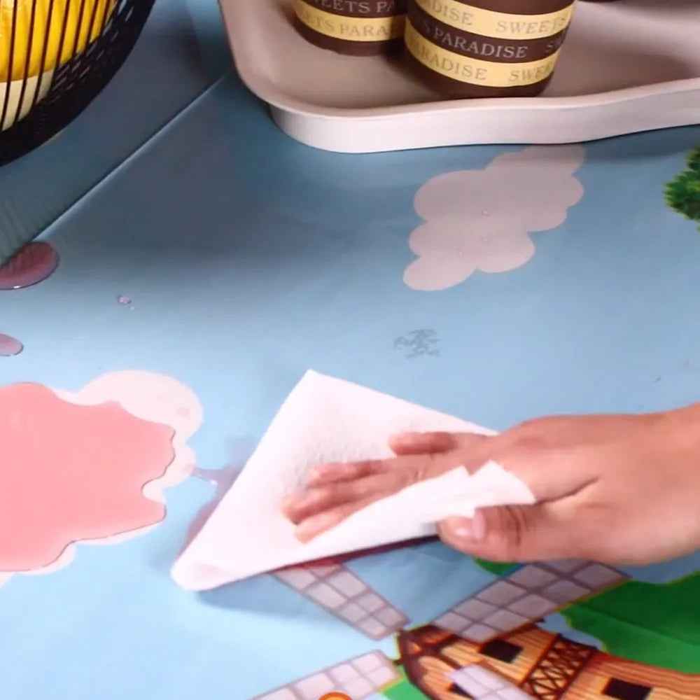 🐷Oink, Moo, Baa – Adorable Farm Animals Tablecloth for a Barnyard Bash! 🐮🐑 - ThiGui