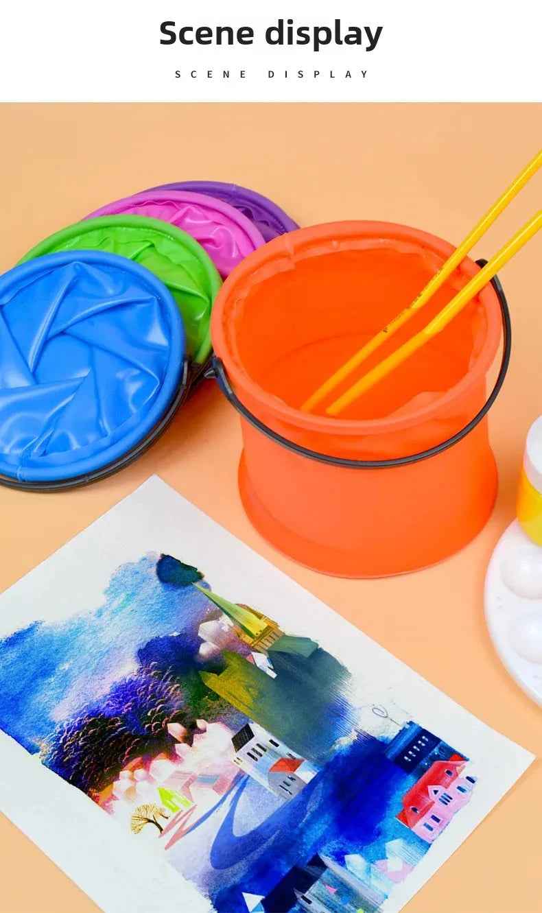 🎣 Handy Folding Bucket for Busy Days – Perfect for Fishing, Car Washes, and More! 🎣 - ThiGui