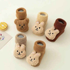 🧦Snuggly Little Steps – Cosy Non-Slip Winter Shoes for Tiny Explorers (0–2 Years) - ThiGui