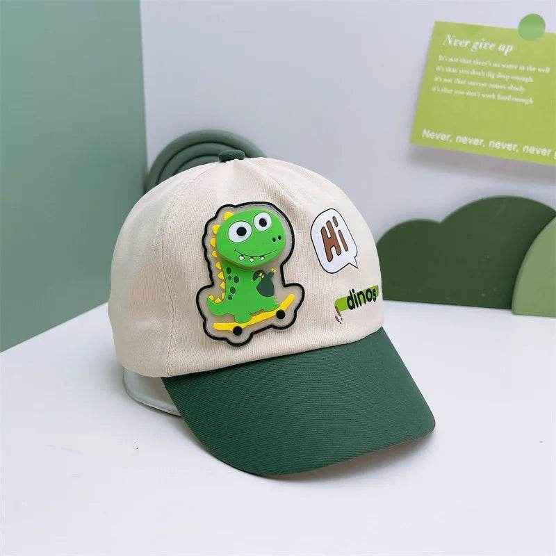 🧢Roarsome Dino Cap – The Comfy, Cool Hat Every Little Explorer Needs This Summer! - ThiGui