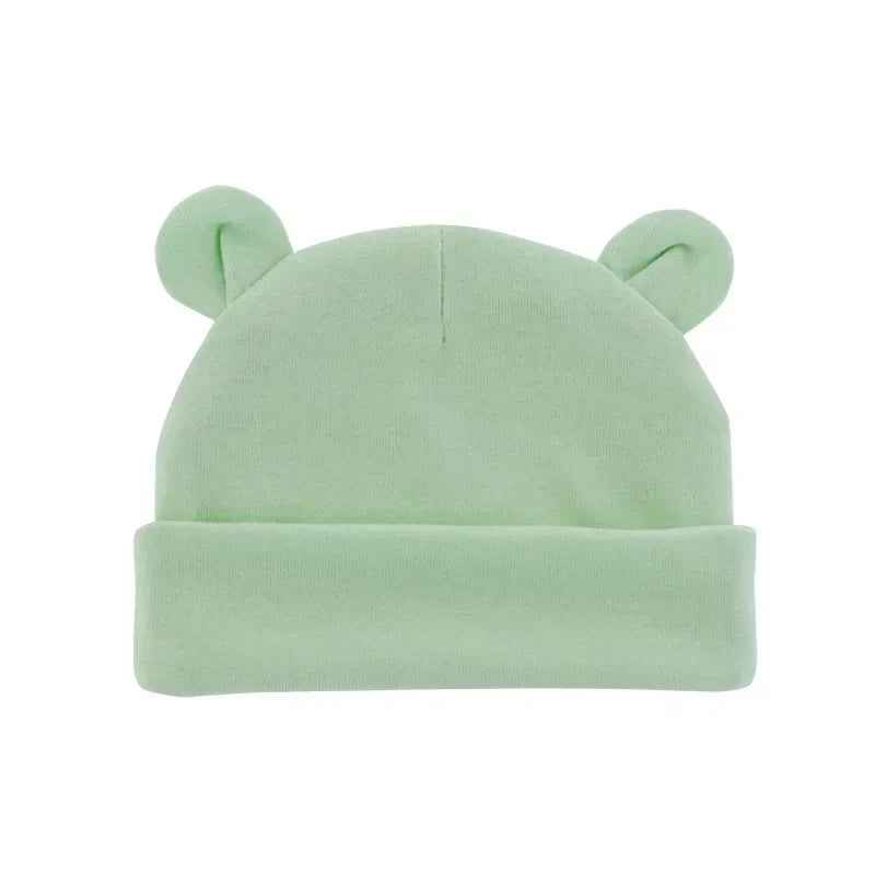 🧸 Soft Baby Cotton Hat with Ears – Cuteness & Warmth in One! ❄️👶 - ThiGui