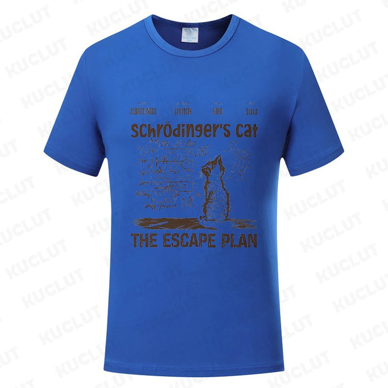 😼 Cool Cat Escape Plan T-Shirt – Geeky Style for Boys Who Dare to Stand Out 🖤 - ThiGui