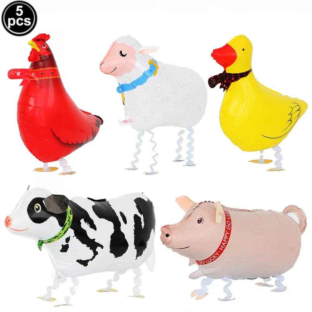 🎈Adorable Walking Farm Animal Balloons – The Party Hit Every Little Boy Will Love! - ThiGui