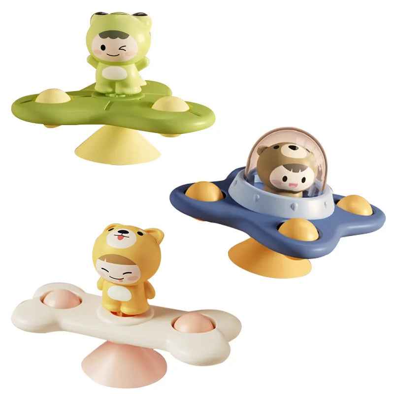 🌀 Stick, Spin & Smile – Suction Spinner Toy for Busy Little Hands! 🌈👶 - ThiGui