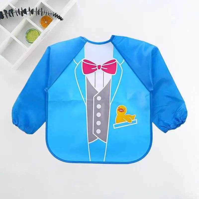 🍼Mess-Free Mealtimes with This Adorable Waterproof Long Sleeve Bib! - ThiGui