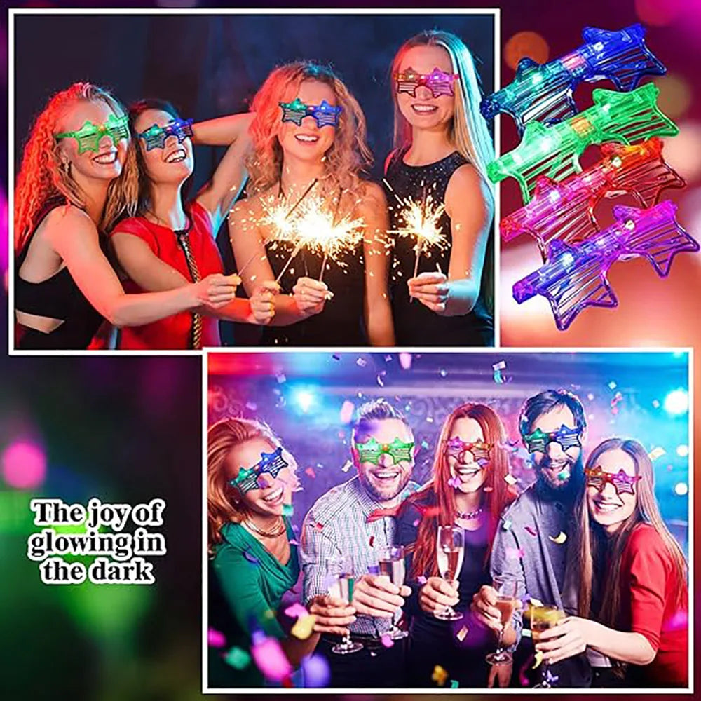 🎉 Glow Party Glasses – Light-Up Fun for Birthdays, Sleepovers & Celebrations! 😎✨ - ThiGui