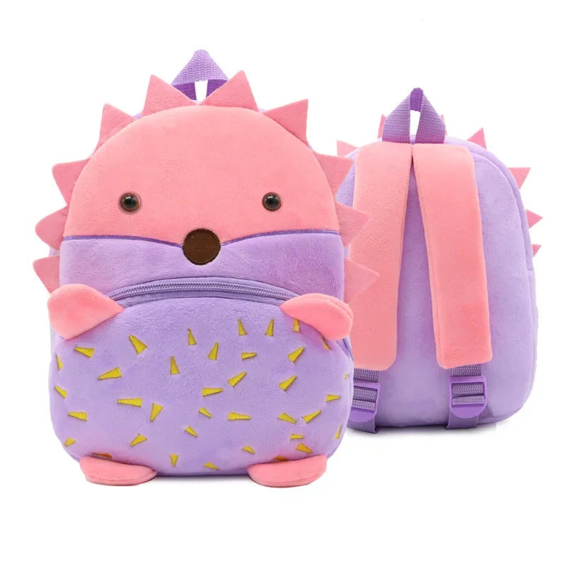 🦁 Cuddly Animal Backpack – Soft Plush Bag for Little Adventures! 🎒💛 - ThiGui