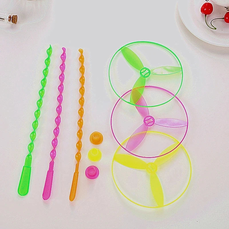 🌀 Whoosh & Laugh! Classic Bamboo Dragonfly Spinning Toy for Big Kids 🎯🎨 - ThiGui