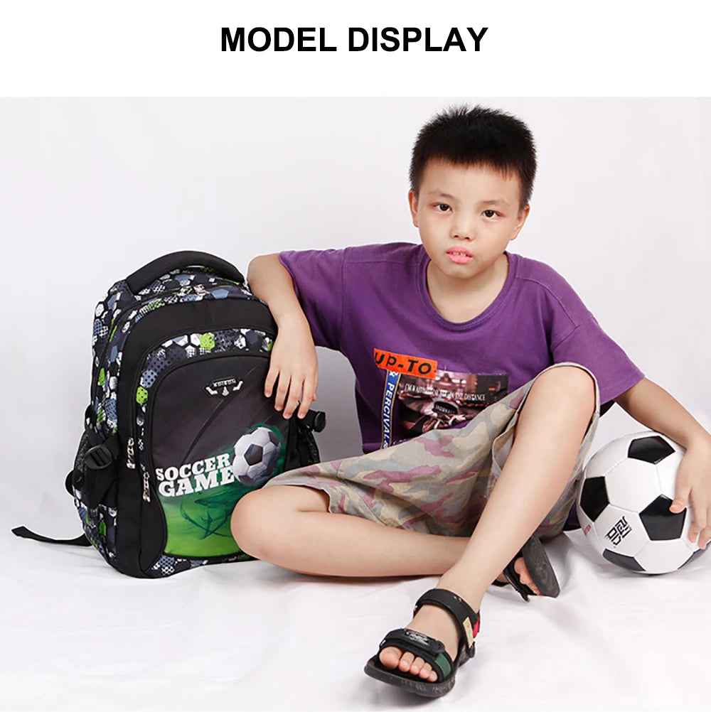 ⚽ Trendy Football & Anime Backpack – A Hit With Boys Aged 6–12! 🎒🔥 - ThiGui
