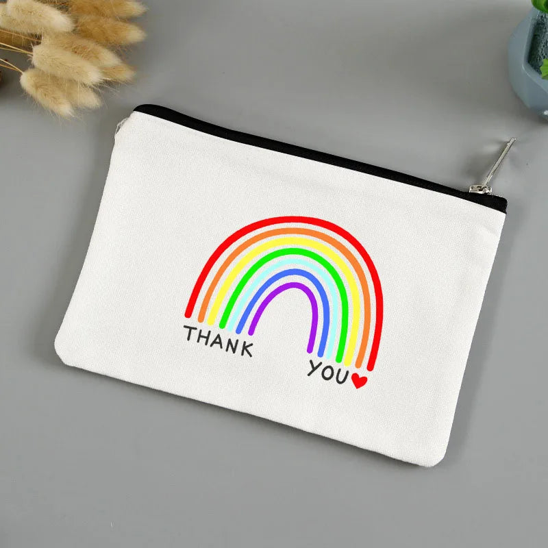 💄🖍️ Merci Maîtresse! Stylish Makeup & Pencil Pouch for Teacher Appreciation 💐🎁 - ThiGui