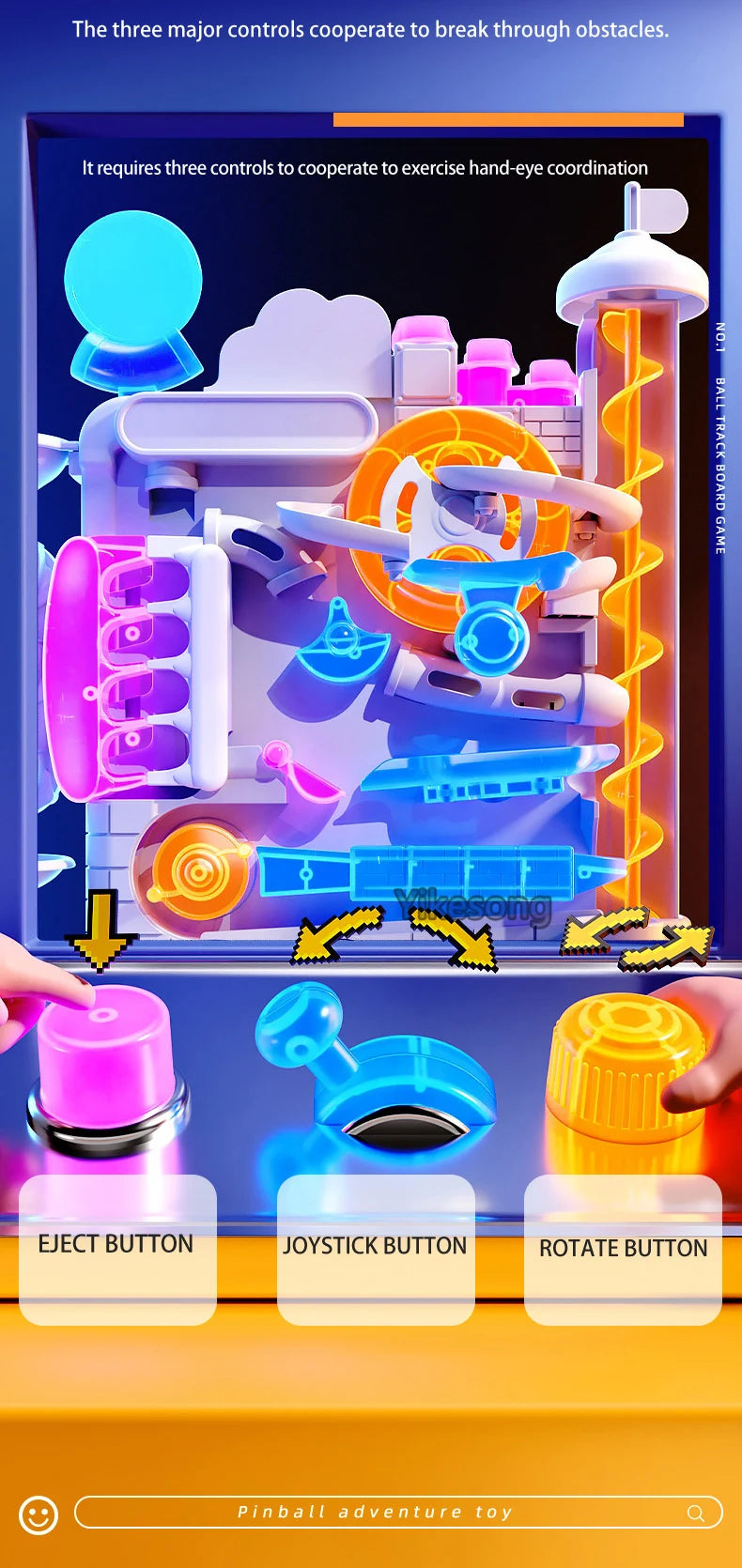 🧠🎢 Montessori Ball Track Adventure – Multi-Layer Rolling Fun for Growing Minds! 🔧👦 - ThiGui