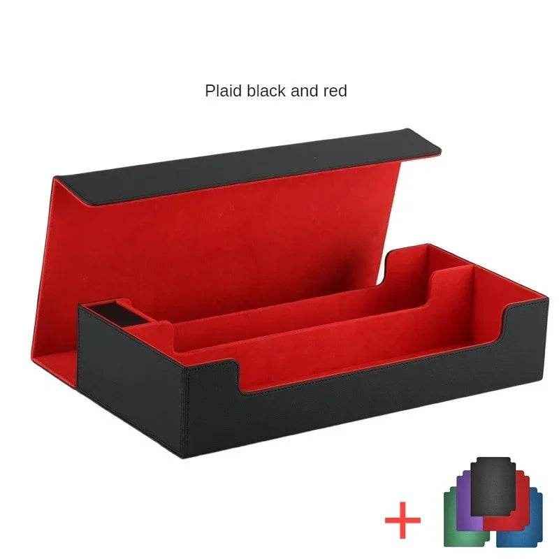 📚Deluxe Card Keeper: PU Leather Storage Box with Magnetic Lid for Trading Cards - ThiGui
