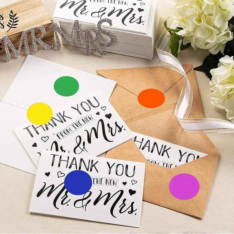 🎨Stick with Love – Cute Round Heart Stickers for Gifts, Crafts & Parties - ThiGui