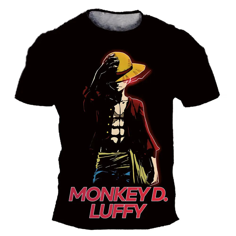 ⚓🔥 Cool Pirate Energy Boys T-Shirt – Luffy Adventure Summer Tee 🔥⚓ - ThiGui