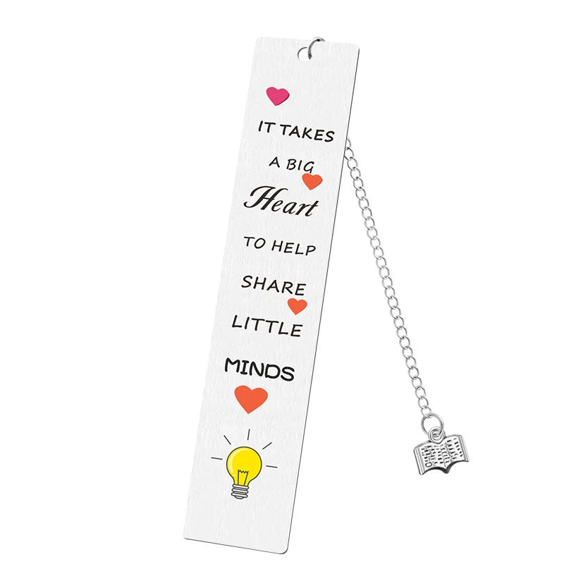📚🌟 A Bookmark That Says “Thank You” – Colourful Steel Gift for Inspiring Teachers ✏️🍎 - ThiGui
