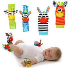 🧦Cuddly Animal Rattle Socks & Wristbands – Fun Discovery for Curious Babies! - ThiGui