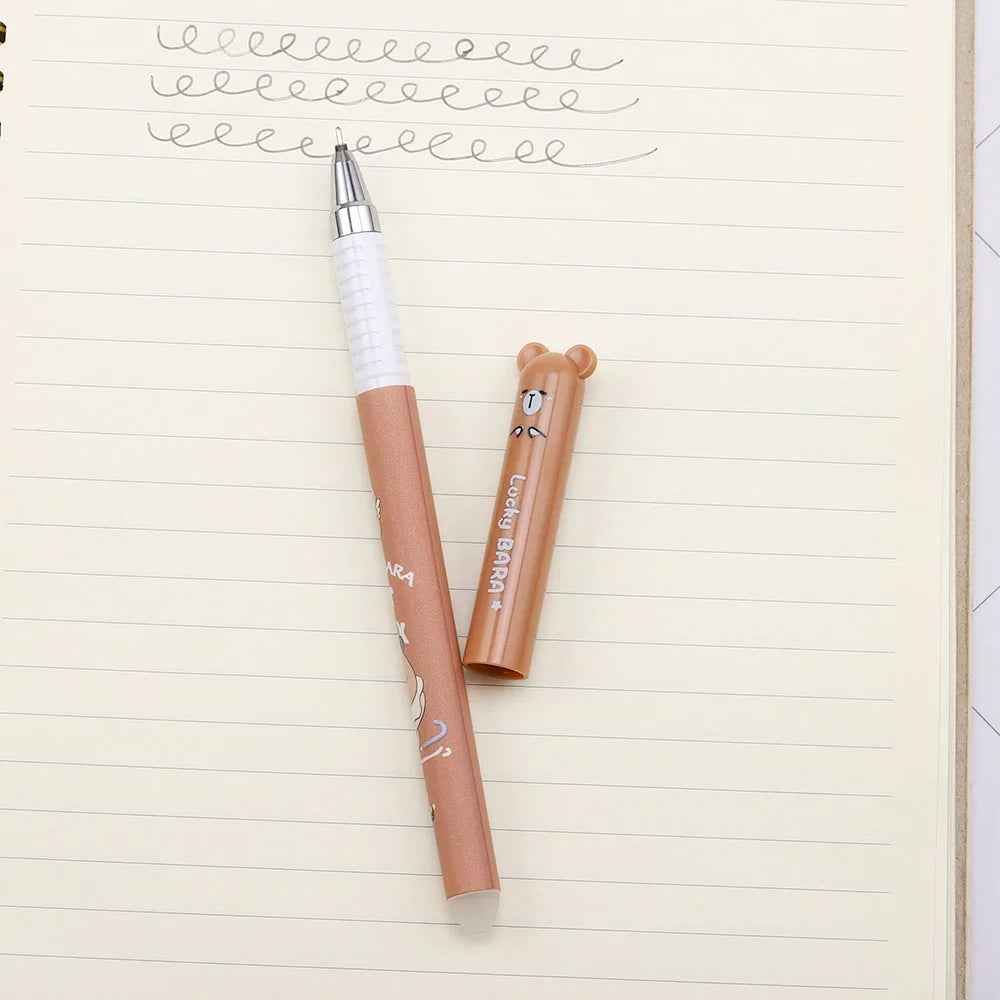 🖊️Kawaii Capybara & Unicorn Erasable Gel Pens – School Stationery That Makes Writing Magical - ThiGui