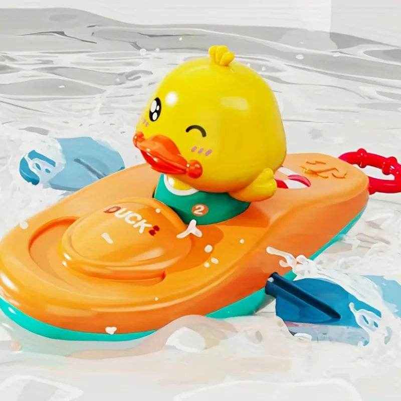 🐥 Little Yellow Duck Kayak Toy – A Splash of Fun for Every Bath & Pool Day! - ThiGui