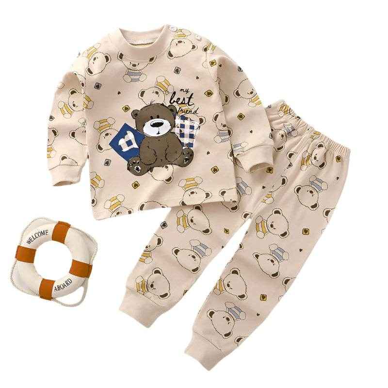 🌿Snuggly Cotton Pyjama Set for Little Explorers – Soft, Comfy & Perfect for Every Season! - ThiGui