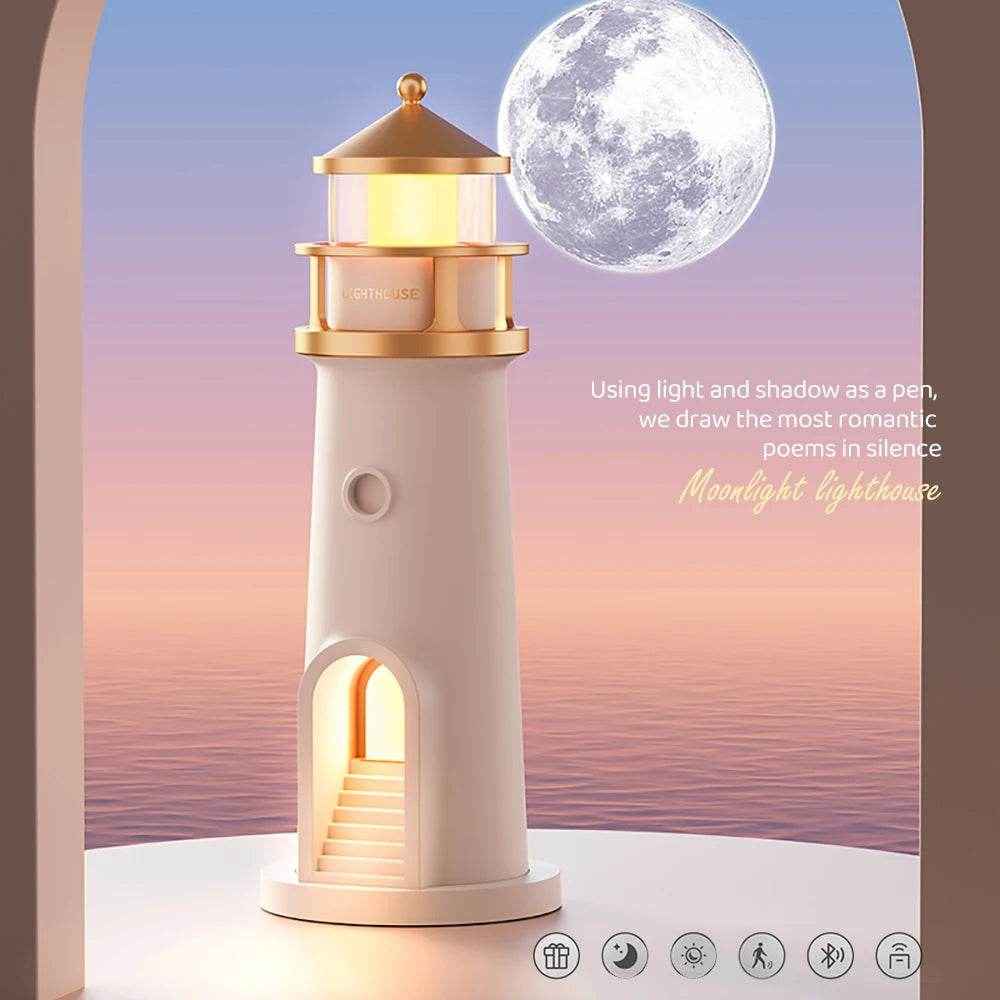 🌜Moonlight Magic Lighthouse – A Soothing Glow for Starry Dreams and Sweet Lullabies - ThiGui