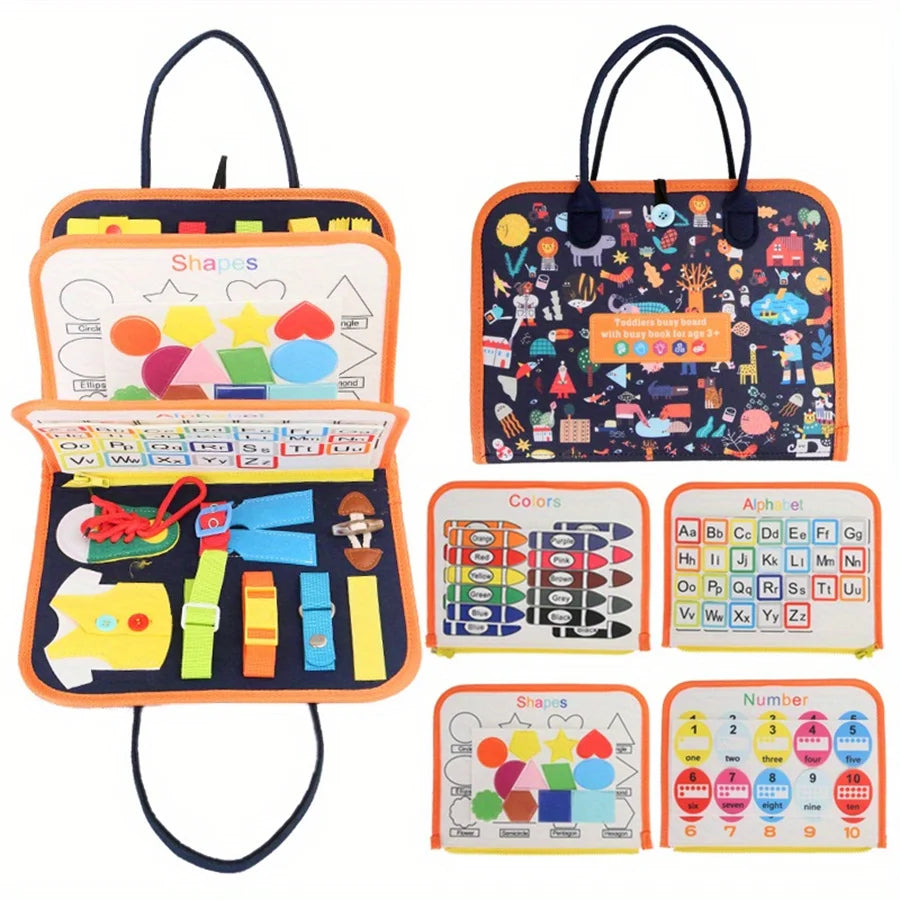 🎒🧩 Montessori Busy Board – Hands-On Fun for Curious Little Learners! 🧠🚪 - ThiGui
