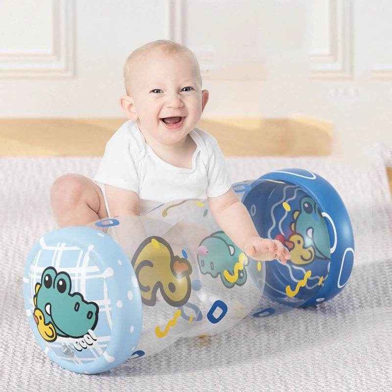 👶Tummy Time Fun – Soft Roller Toy That Gets Baby Moving & Giggling! - ThiGui