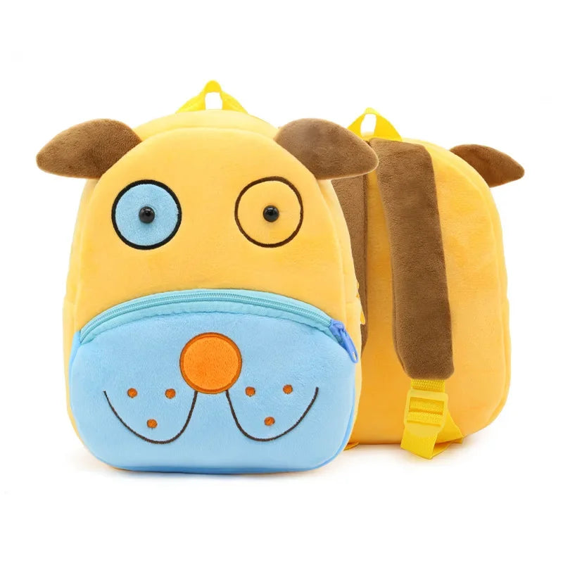 🦁 Cuddly Animal Backpack – Soft Plush Bag for Little Adventures! 🎒💛 - ThiGui