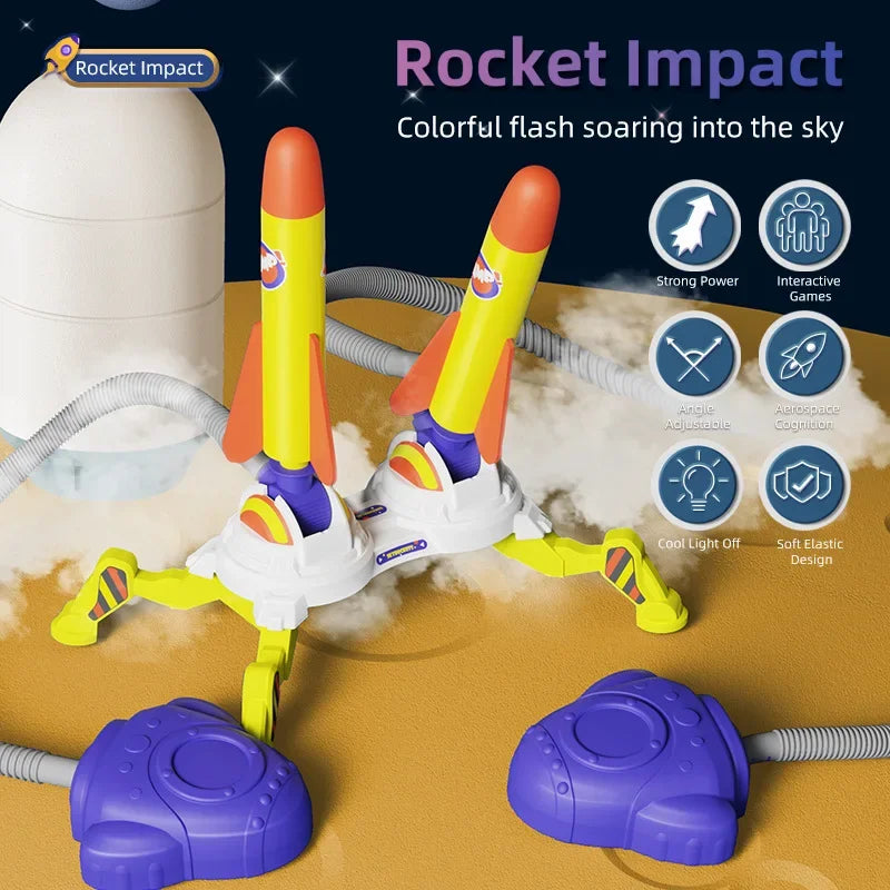 🚀 Ready, Set, STOMP! Air Rocket Launcher Toy for Outdoor Fun & Energy Burn 🔥👟 - ThiGui