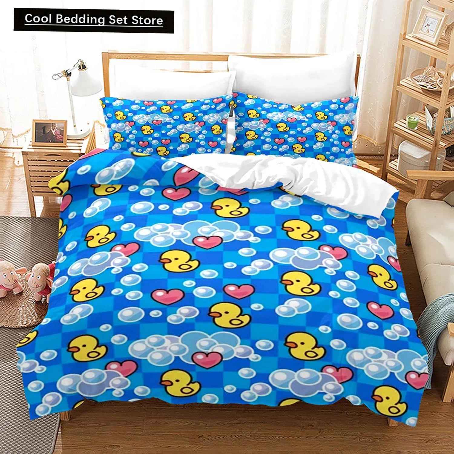 💛Adorable Yellow Duck Bedding Set for Kids & Grown-Ups! - ThiGui