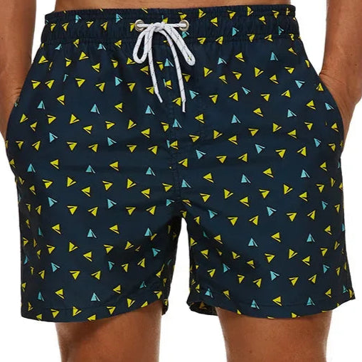 🌴 Tropical Fun for Little Explorers! Boys' Flamingo Print Swim Shorts 🏖️ - ThiGui